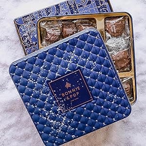 Chocolate Gift Basket - Chocolate Gift Box, Gourmet Food Gifts Prime - Assorted Treat Tray Tin for Men and Women- Kosher Hannukah Gift- Bonnie and Pop