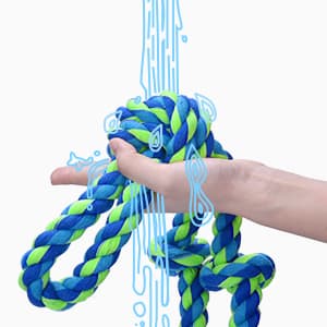 Feeko Heavy Duty Dog Rope Toys for Large Breed Aggressive Chewers, 2 Pack Indestructible Teeth Cleaning Tug of War Toy