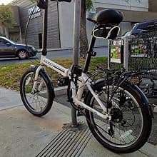 ZiZZO Campo 20 inch Folding Bike with 7-Speed, Adjustable Stem, Light Weight Frame