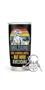 Bonus Dad Gifts - Step Dad Gifts From Daughter, Son, Kids - 20 Oz Tumbler & Keychain Funny Stepdad Gift - Christmas Father Day, Birthday Gift For Stepdad - Best Bonus Father Travel Coffee Mug