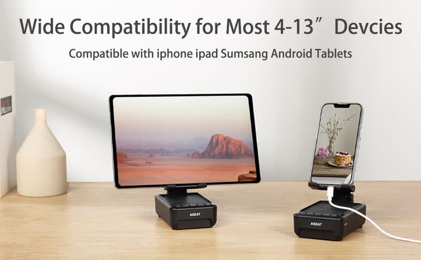 Gifts for Men Him, Cell Phone Stand with Bluetooth Speaker&Led Color Changing Light, Unique Gifts for Women Dad Her Husband, Cool Tech Gadget Wireless Speaker, Birthday Gifts for Men, Ideal Gifts