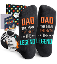 Dark Blue Reel Cool Socks - Funny Gifts For Godfather Step Dad Son In Law Cousin