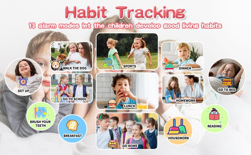 Cosjoype Kids Game Smart Watch for Kids with 24 Puzzle Games HD Touch Screen Camera Music Player Pedometer Alarm Clock Calculator Flashlight 12/24hr Kid Watch Gift for 4-12 Year Old Boys Toys for Kid