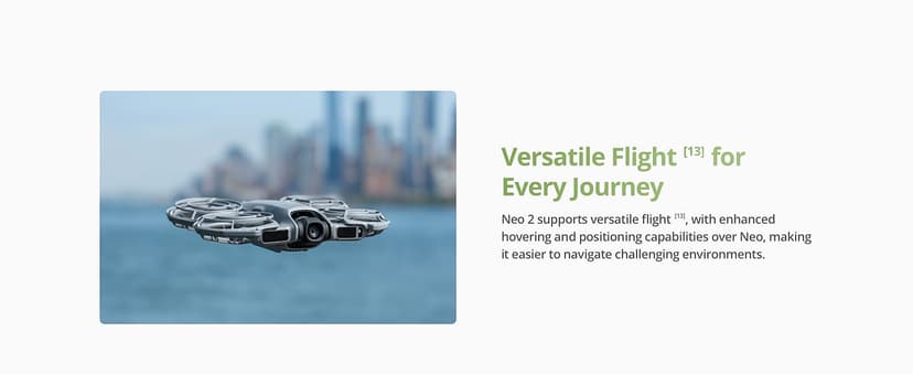 DJI Neo 2 (Drone Only), Lightweight & Foldable 4K Drone With Camera, Palm Takeoff & Landing, Gesture Control, ActiveTrack, Omnidirectional Obstacle Sensing