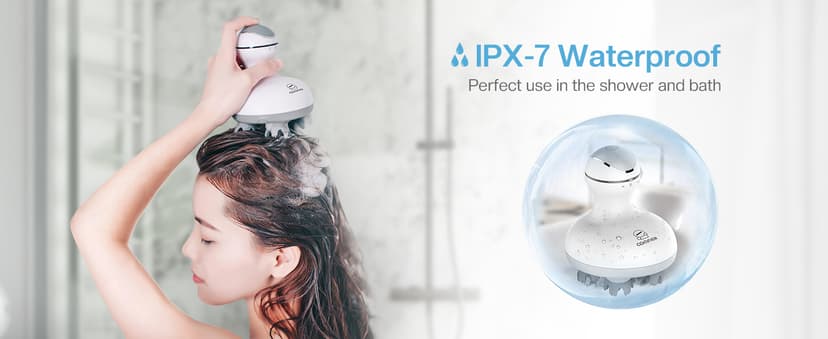 COMFIER Electric Cordless Hair Scalp Massager with Kneading 84 Massage Nodes, Handheld Portable Head Scratcher Massager for Hair Growth, Deep Clean and Stress Relax, Gifts for Men Dad