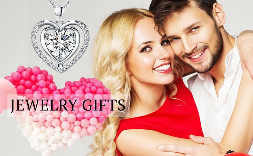 Heart Pendant Gold Necklace for Women Moissanite Lab-Created Gem I Love You Wedding Anniversary Birthday Christmas Valentine Engagements Mothers Day Jewelry for Wife Her Girlfriend Mom Daughter