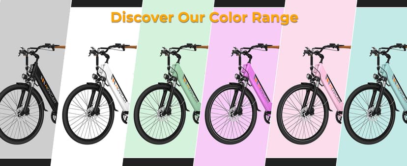 Movcan V80 Electric Bike, 1000W Motor 28MPH 26'' City Cruiser Ebike for Adults, 48V 13Ah Removable Battery Up to 70 Miles, 7-Speed Dual Disc Brake, Mountain E-Bike for Commuting