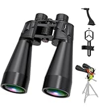 10-30x50 Zoom Binoculars for Adults, High Powered Military Binoculars for Bird Watching Traveling Hunting Concerts with Large View,BAK4,FMC Lens,Clear Low Light Vision at Night