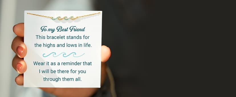 STORYJEWELLERY Friend Gifts, Bestie Bracelets, Friend Birthday Gifts for Women, Friendship Bracelets, BFF Gift, Bestie Jewelry