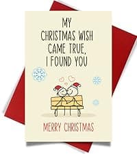 Cheerin Anniversary Day Cards for Him and Her - Romantic Greeting Card with Envelope - Sweet Birthday Card for Husband Wife Girlfriend Boyfriend