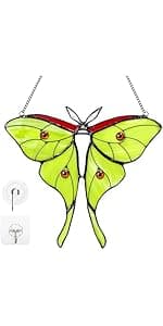 Handmade Copper Foil Art,Birthday Anniversary Gift For Mom Grandma Wife Mother In Law,Bird Lovers Sun Catcher Decor,6 Inch 2 Pcs Hummingbird Stained Glass Window Hanging Suncatchers,Gifts for Women B0FBM1D77B