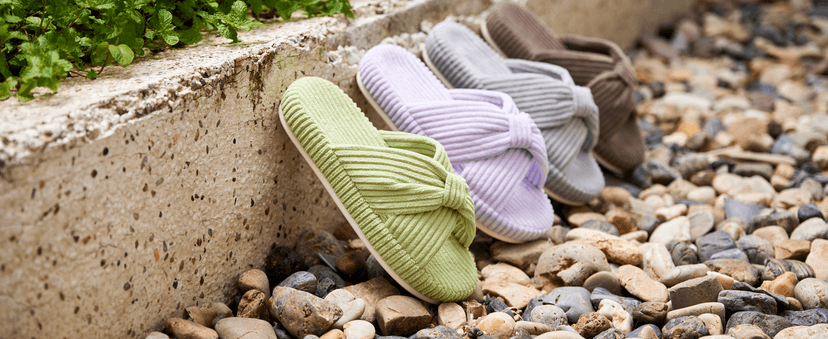 Chantomoo Slippers for Women Memory Foam House Bedroom Corduroy Bow Crossbands Slipper Shoes Comfy Trendy Gift Slippers