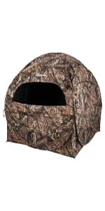 Ameristep Doghouse Run & Gun Hunting Blind | Lightweight 2 Person Ground Blind in Mossy Oak Break-Up Country, One Size