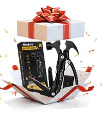 Stocking Stuffers Gifts for Men 18-in-1 Snowflake Multitool, Christmas Birthday Gifts for Men Dad Husband Him Grandpa, White Elephant Gifts for Dad Who Have Everything, Cool Gadgets Tools