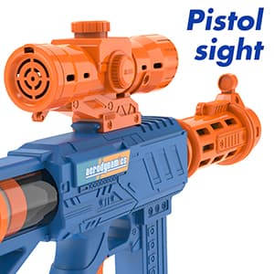 KKONES Shooting Game Toy for Boys - 2 Player Toy Foam Blaster Air Guns, 24 Foam Bullet Balls Popper & Standing Shooting Target, Birthday Gifts for Age 3 4 5 6 7 8 9 10-12 Years Old Kids, Girls