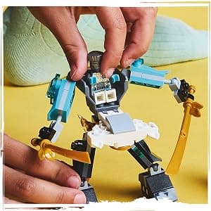 LEGO NINJAGO Zane's Battle Suit Mech Ninja Toy - Building Toy for Pretend Play for Kids, Boys and Girls, Ages 6+ - with 3 Minifigures - Gift Idea for Birthdays - 71827 B0DJ17CR8W