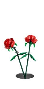 LEGO Roses - Building Toy for Kids, Girls & Boys, Ages 8+ - Artificial, Fake Roses for Home Decor & Display - Gift Idea for Plant & Flower Lovers - 40460