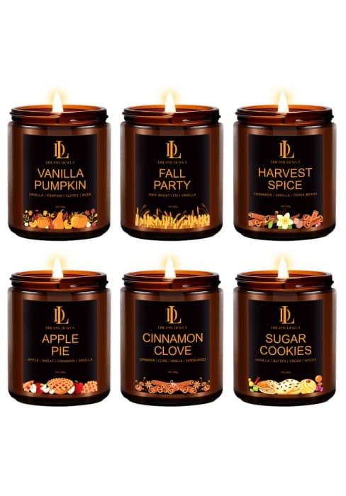 Fall Winter Candle | Sugar Cookies Scented Candle - Thanksgiving Home Decor, 7oz Winter Soy Candles with 50hr Burn Time, Holiday Thanksgiving Christmas Gifts for Women Men