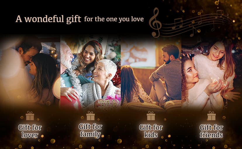 True Friendship Gifts for Women Female You are My Sunshine Wooden Music Box-True Friends are Hard to Find,I am so Grateful in Mine I Have You Keepsake Box for Friends(Black)