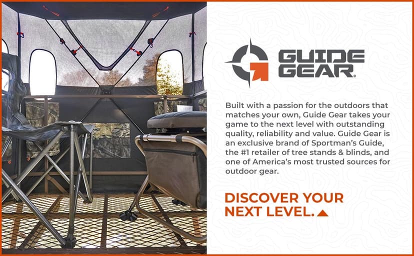 Guide Gear 6 Foot Tripod Hunting Tower Blind, 2-Man Stand Elevated, Hunting Gear Equipment Accessories, 4 by 4