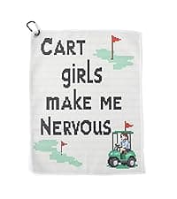 SHANKITGOLF Golf Towel for Golf Bag Microfiber with Clip, Funny Cleaning Cloth for Balls & Clubs, Premium Accessories, Gift for Men, Golfers, Dad