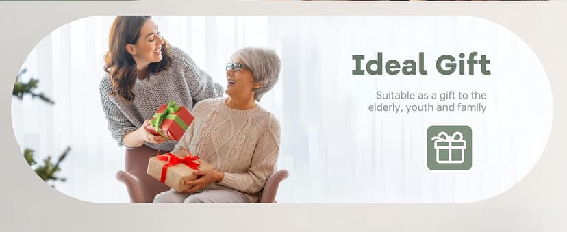 JALL 14.5" Large Digital Wall Clock Battery Operated with Big Digits LCD Screen Display, Day, Date, Alarm, Auto DST, Temperature for Living Room, Bedroom, Desk Decor, Mounted, Gift for Elderly