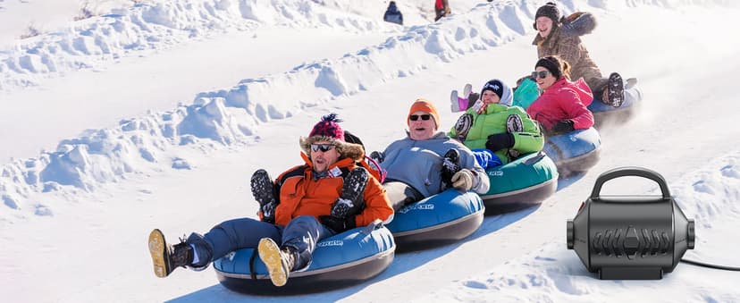 Electric Air Pump for Inflatable Pool Toys - High Power Quick-Fill Air Mattress Inflator Deflator Pump for Pool Float Raft Gymnastics Track Mat, Portable Air Pump 4 Nozzles AC 110-120V (400W)