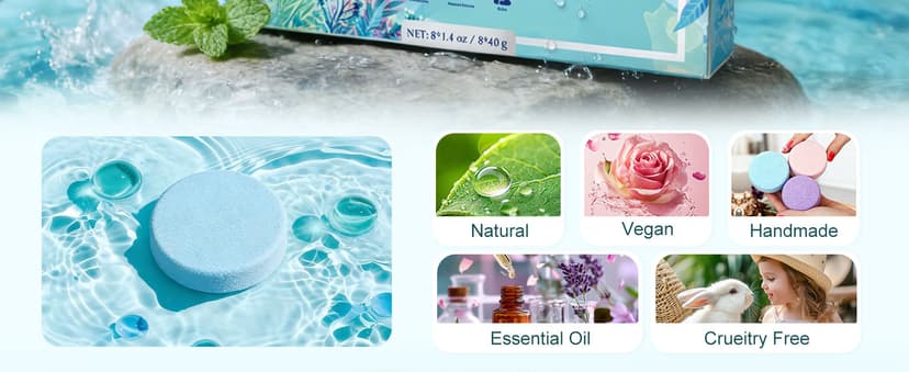 Shower Steamers Aromatherapy 8 Pack - Gifts for Women, Shower Bombs with Essential Oils, Self Care and Stress Relief Stocking Stuffers, Relaxation Birthday Gifts for Women and Men