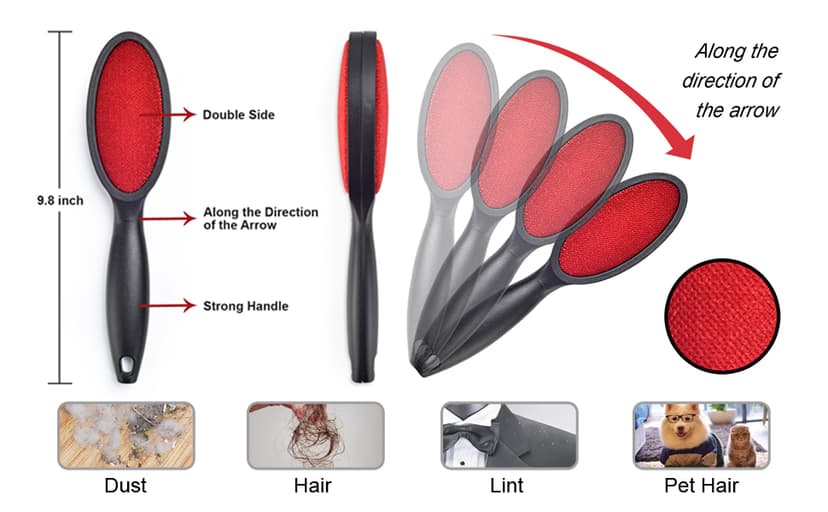 Layers 2 Pack Lint Remover 2 Sided Lint Brush, Magic Travel Brush, Clothes Lint Roller…