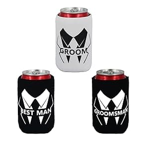 LADY&HOME Bachelor Party 7pcs Wedding Sunglasses for Groom, Best Man, Groomsmen Gifts Wedding Favor