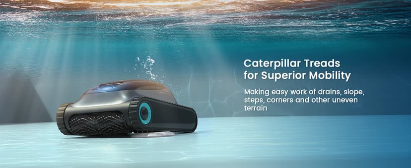 Aiper Scuba S1 Robotic Pool Cleaner – 4500GPH Suction, Wall & Waterline Cleaning, 4 Modes, Smart Wavepath Navigation, 150-Min Runtime, Pool Vacuum for Inground Pools