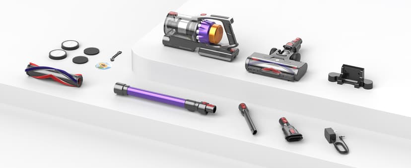 NADALY Cordless Vacuum Cleaner, 650W 55KPA 70Mins Vacuum Cleaners for Home, Anti-Tangle, Self-Standing Stick Vacuum Cordless Rechargeable, Lightweight Vacuum for Hardwood Floors/Pet Hair/Carpet