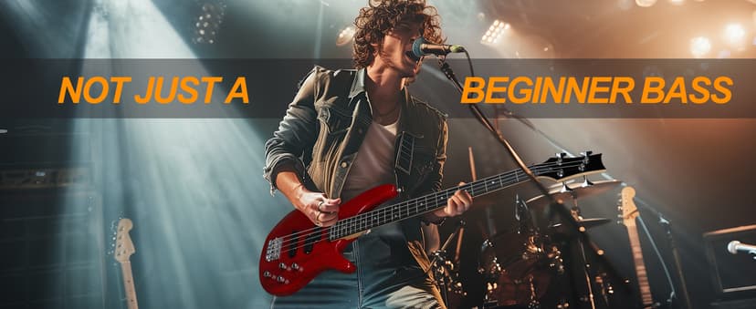 Ktaxon Electric Bass Guitar 4 String Bass Guitar with 20 Watt Amplifier, PJ Type Pickup, Naturally air-dried Maple Neck, Rosewood Fretboard, Basswood Body(Red)