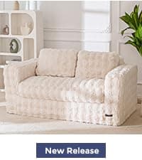 MAXYOYO Bean Bag Chair, Comfy Bean Bag Sofa with Back Support, Faux Fur Bean Bag Chair for Adults and Kids, Stuffed Floor Sofa for Living Room, Bedroom, Apartment, Beige