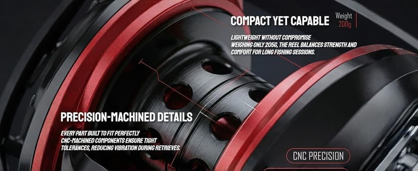 Metal + Nylon Baitcasting Reel - 7.2:1 High-Speed, Metal Spool, Dual Magnetic Brake, 8kg Drag, Long-Casting Anti-Backlash Lure Reel for Bass & Multi-Species Fishing