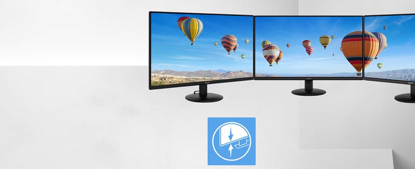 msi PRO MP242LE 24-inch IPS 1920 x 1080 (FHD) Computer Office Monitor, 100Hz, Adaptive Sync, HDMI, DisplayPort, Tilt, 4-Side Slim Bezel 1ms, Black