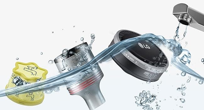 LG CordZero Cordless Stick Vacuum, 2 Batteries, 120 Min Run Time, Powerful Cleaning for Carpet, Hard Floors & Pet Hair, Lightweight, High-Capacity Dust Bin, 10-Year Motor Warranty, A926KSM (Renewed)