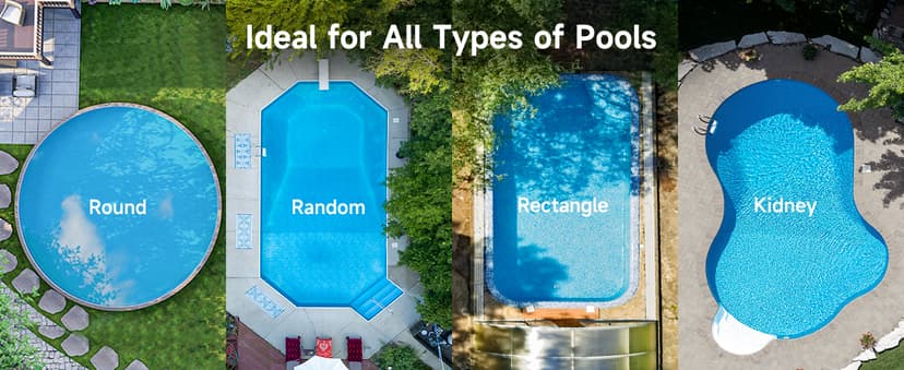 (2026 Upgrade) WYBOT C1 Cordless Robotic Pool Vacuum for Inground Pools, Above Ground Pool Cleaner 4-in-1 Wall & Waterline Cleaning Up to 1,614sq.ft, 150mins Smart Navigation, App Support