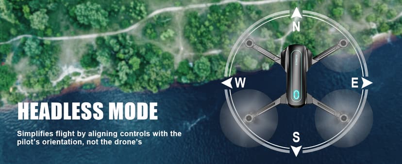 Drone with Camera for Adults and Beginners, 1080P HD FPV Foldable Mini Drone for Kids, 2 Batteries, Carrying Case, Trajectory Flight, Gravity Control, One-Key Takeoff/Landing, 360° Flip, Toys for Gift