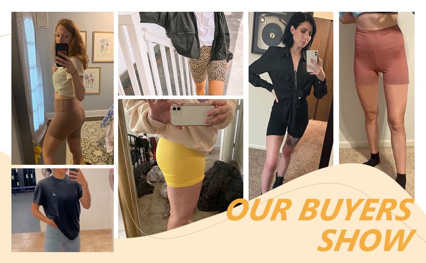 TNNZEET 7 Pack Biker Shorts for Women - 5''/8''/3'' High Waisted Workout Tummy Control Spandex Gym Shorts for Yoga Athletic