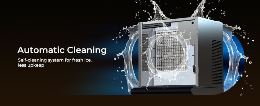 22" Commercial Nugget Ice Maker Machine 420LBS/24H with 350LBS Storage Bin, Nugget Ice Style, Air Cooled Powerfull Compressor, Industrial Nugget Ice Machine for Business