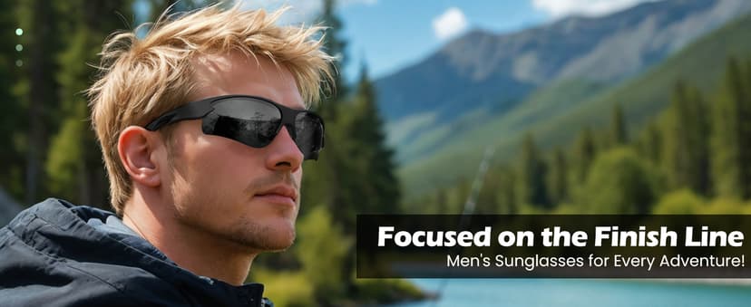 CIFOYA Polarized Sports Sunglasses for Men and Women - UV Protection Half Frame Sun Glasses for Running Baseball Fishing