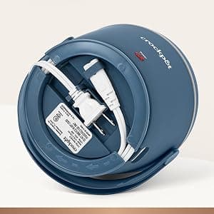 Crock-Pot 20-Ounce Electric Lunch Box, Portable Food Warmer, Faded Blue, Perfect for Travel, Car, On-the-Go, Keeps Food Warm, Spill-Free, Dishwasher-Safe, Ideal Gift for Men and Women