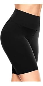 TNNZEET 7 Pack Biker Shorts for Women - 5''/8''/3'' High Waisted Workout Tummy Control Spandex Gym Shorts for Yoga Athletic