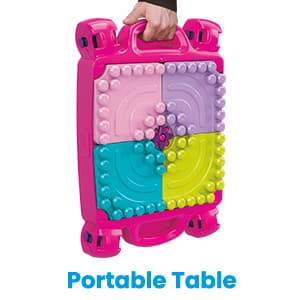 MEGA BLOKS First Builders Toddler Blocks Toys Set, Big Building Bag Collection with 80 Pieces and Storage, Pink, Ages 1+ Years