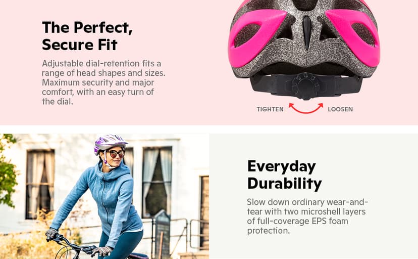 Schwinn Thrasher Helmet for Adults, Size 58-62 cm for Riders Ages 14+, Microshell, Adjustable Dial & Straps, Interior Padding, Air Vents, Lighted or Unlit, Visor, Adult Bike Helmet