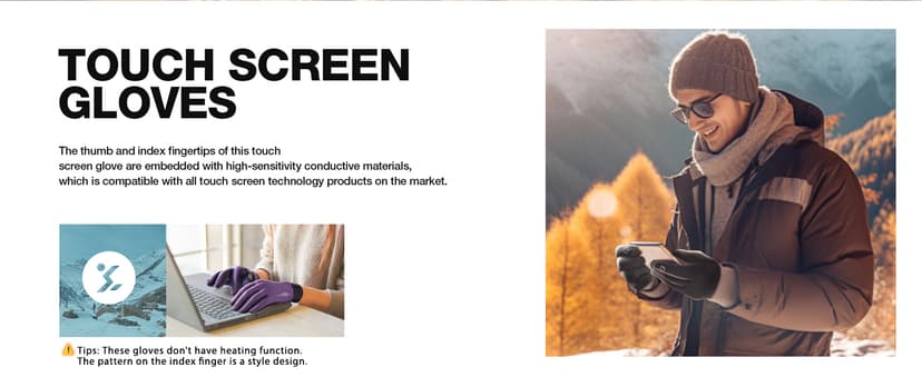 SIMARI Winter Gloves Women Men Ski Snow Gloves Liner Thermal Warm Touch Screen, Suit for Running, Cycling, Biking, Hiking, Driving, Walking, Typing, Freezer Work, Sports, Soccer, Shooting, Gaming 102