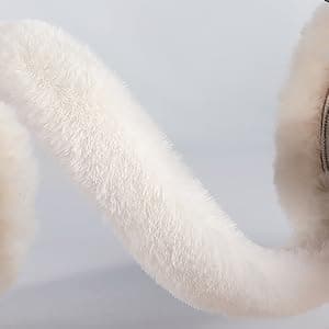 Premillow Ear muffs for Women Winter, Faux Fur Earmuffs, Cute Foldable Fluffy Ear Warmers, Soft Warm Ears Covers for Women