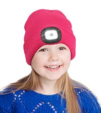 CENSGO Unisex Hat with Light, USB Rechargeable LED Headlamp Beanie, Gifts for Dad Father Men Husband Warm Knitted Cap