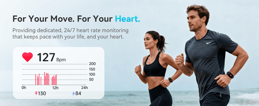 ChronArk Fitness Tracker for Women Men, Activity Smart Watch Compatible with Android iPhone, Step Counter with 110+ Sports, Sleep Monitor, Calorie Counter, IP68 Waterproof (Black, 1.57)